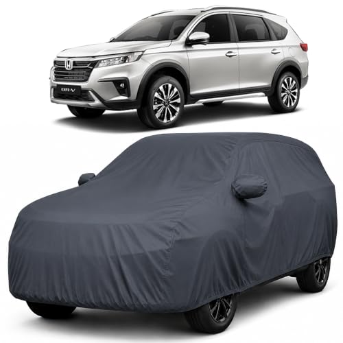 Image of Autofact Premium Car Cover for BRV | All Weather Waterproof Full Body Car Cover | Light-Weight Triple-Stitched Outdoor Shield with UV Protection, Dustproof & Heat-Resistant