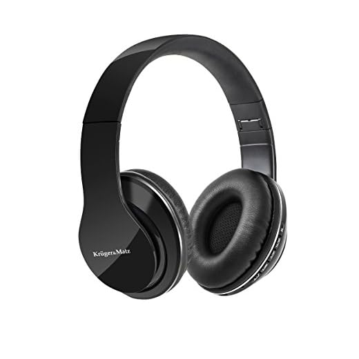 Kruger & Matz KM0622 Bluetooth-hörlurar Street BT hopfällbara, stöder Micro SD/TF-kort – svart