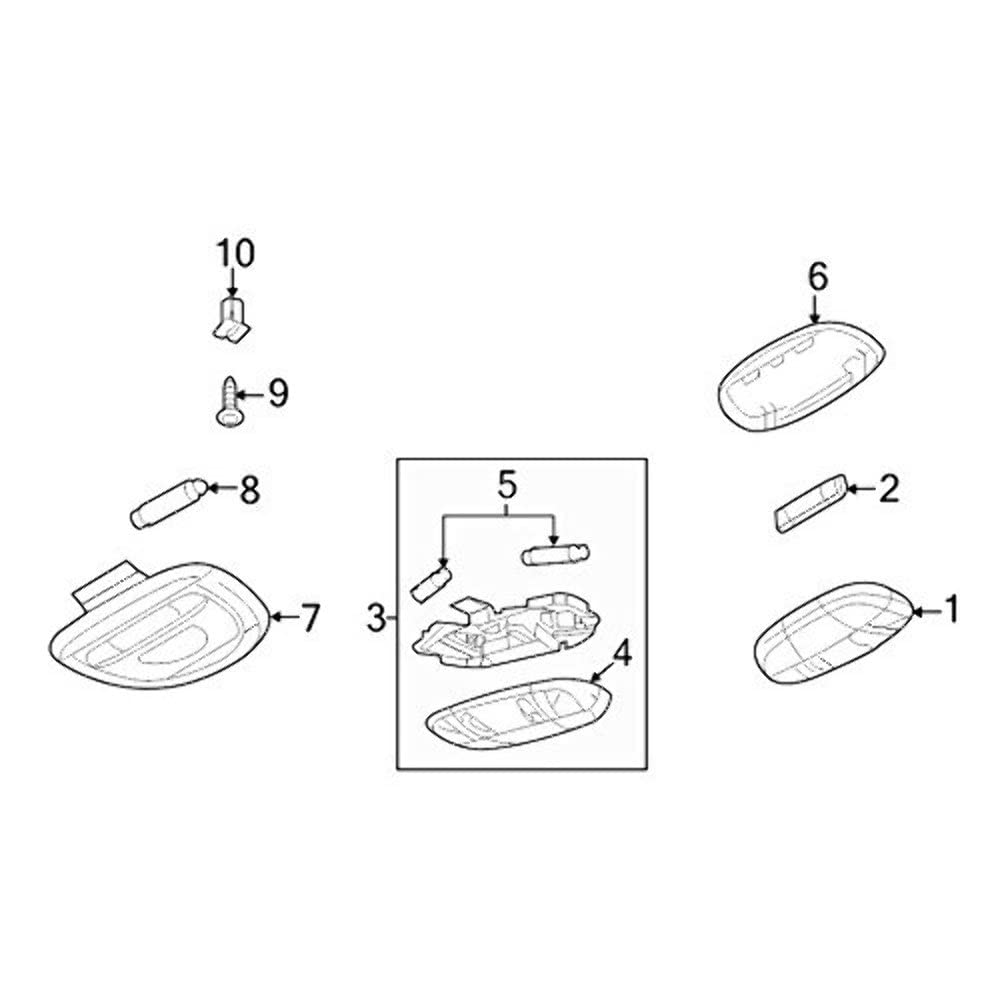 Ford YF1Z-13776-AA - LAMP ASY - INTERIOR