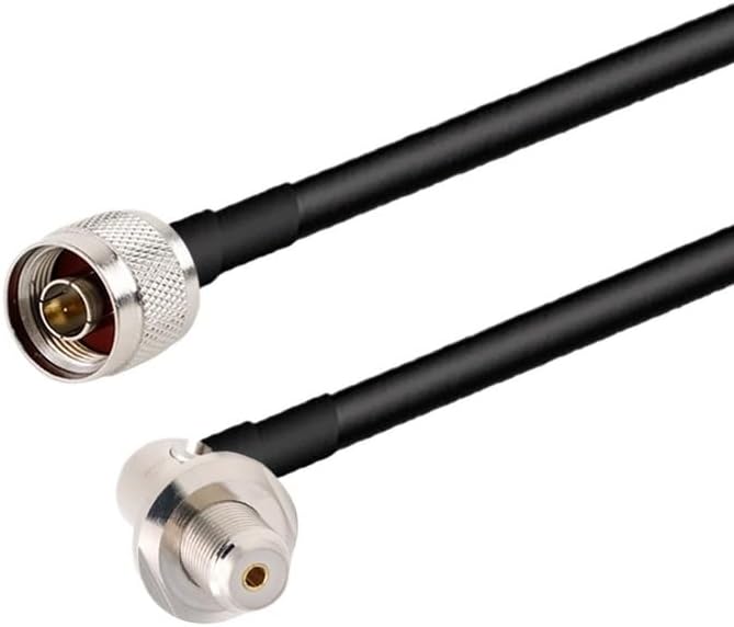 RG58ケーブルNオス直角-PL259 UHFオスプラグコネクタR*/F同軸延長50-3 50&Omega;ピグテールジャンパ*/アダプタあたり