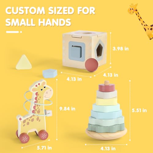 3-in-1 Wooden Baby Toys - image 5