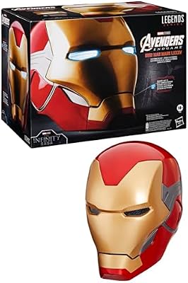 Avengers Hasbro Marvel Legend Series, End Game, Casco Electrónico de Iron Man Mark LXXXV, Superhéroes, Accesorios Juegos de rol, Luces Led, Diseño Premium