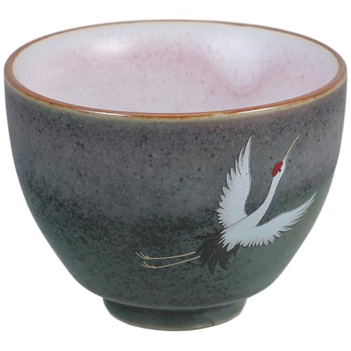 FELTECHELECTR Taza De Té Kung Fu Esmaltada Al Horno Taza De Porcelana Para Matcha De Cerámica Sin Asa Para Amantes Del Té Tradicional