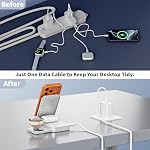 [Apple MFi Certified]Magnetic Charger 3 in 1 Charging Station,25W Wireless Foldable Mag-Safe Charger 6FT USB-C Cable Wireless iPhone Charging Station Compatible with iPhone 17/16/15/14/13/12 Pro/Plus - Image 2