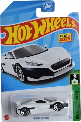 Hot Wheels Rimac Nevera 1:64 Blanco miniatura 1