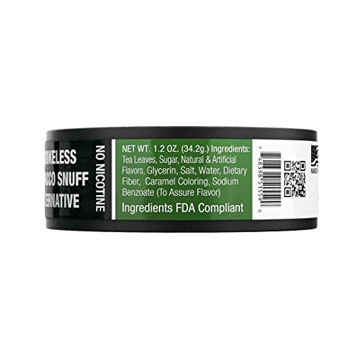BaccOff, Extra Wintergreen Fine Cut, Premium Tobacco Free, Nicotine Free Snuff Alternative (1 Can) - Thumbnail 4