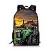 3D-Ackerschlepper und Hausmuster Kinderrucksack,Rucksack Kinder,Schulrucksack,Kinderrucksack Jungen,kindergartenrucksack