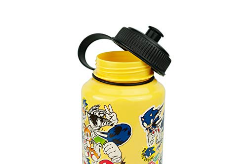 Botella de agua Sonic grande reutilizable de plástico resistente de 32 onzas 4