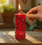 Zoom IMG-1 candela rompe stancamenti ritualizzata rossa Zoom IMG-1 candela rompe stancamenti ritualizzata rossa