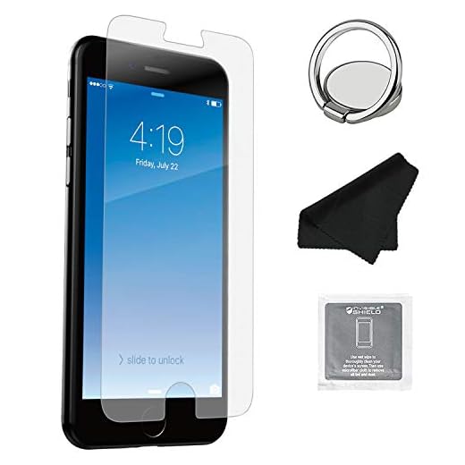 ZAGG InvisibleShield Glass+ Screen Protector, Fits iPhone 8 / iPhone 7 / iPhone 6s / iPhone 6 – Extreme Impact & Scratch Protection – Easy To Apply Tools Included – Seamless Touch Sensitivity - 2 PACK