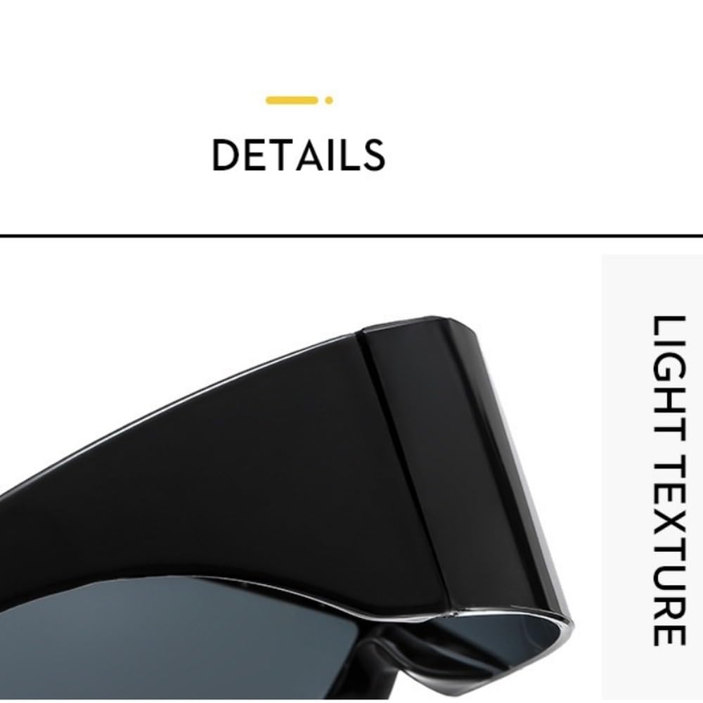 Gafas de sol punk sin montura de una pieza para hombre y mujer, modernas, futuristas, con máscara, estilo vintage, envolventes.
