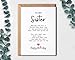 conulog To My Sister - Sister Birthday Card (white)