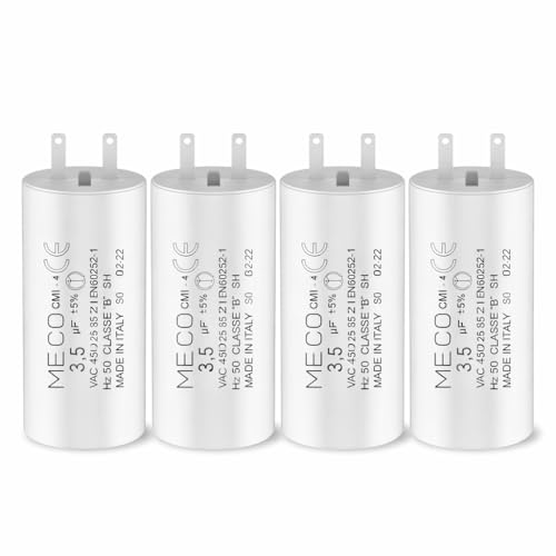 Condensateur 3,5 µF pour moteur SOMFY 10 Nm avec cosses Faston 2,8 mm MECO x4