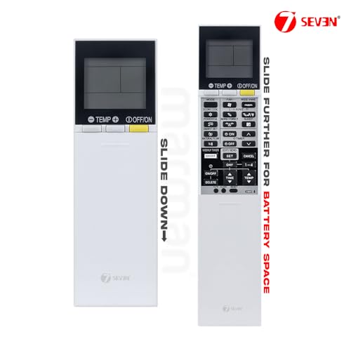 Image of 7SEVEN Compatible with Mitsubishi AC Remote Control SG15C Model 219C Suitable for MSZ-FM35VA-V1 MSZ-FH10VA-N1 Split & Window 1 1.5 2 Ton AC - Match Keys Exactly to Replicate Genuine Remote Function