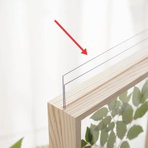 Image of Desi Rang Wooden Frame for Wall Decor Table top Hanging Any Green or dry plant Leaf Picture Photo DIY Gift Home decoration (Natural,Sqr,12x12 inch,with random peepal colored leaf)
