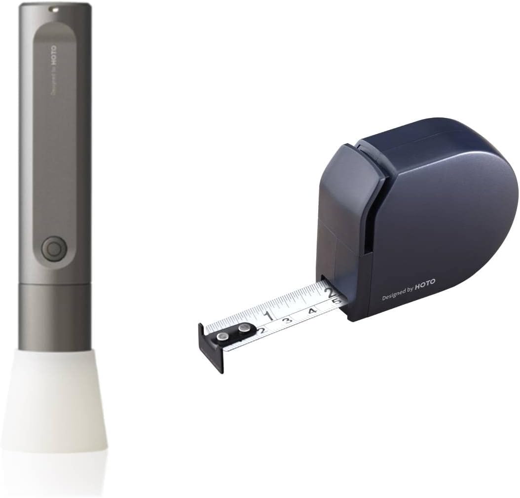 Self Lock Tape Measure + LED Flashlight Fit