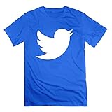 Men Casual Stylish Joangarc Small Custom-made Twitter Blue T-shirt