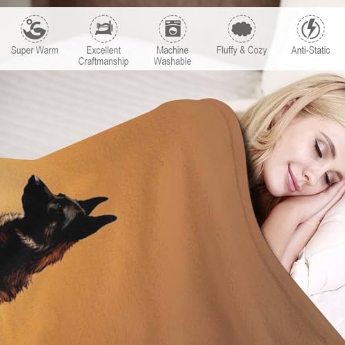Couverture chaude et confortable imprimé 3D chien lavable à la machine - 4