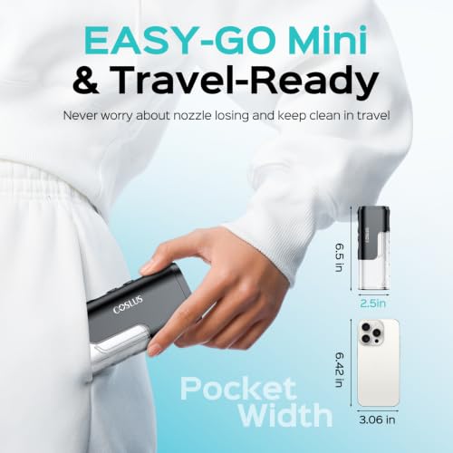 Image of COSLUS T40 Mini Water Flosser for Travel, Portable Compact Design