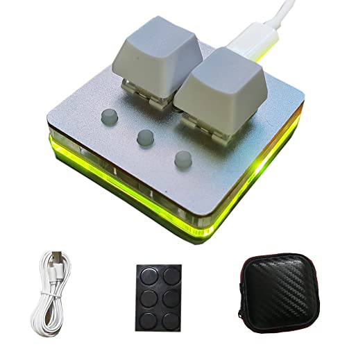 Teclado OSU con una sola mano, teclado mecánico para juegos, probador de eje de rueda táctil, interruptor de cerezo, retroiluminación RGB (tipo C, rosa)