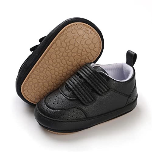 Image of E-FAK Baby Shoes Boys Girls Infant Sneakers Non-Slip Rubber Sole Toddler Crib First Walker Shoes