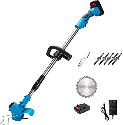 Wiederaufladbare 21-V-Rasen-Rasentrimmer für den Haushalt, Rasenmäher mit Multifunktions-Lithiumbatterie, Kleiner kabelloser Strimmer, für
