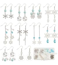 Amazon | SUNNYCLUE 【雪の涙】 10対 クリスマス ピアス 手作り セット