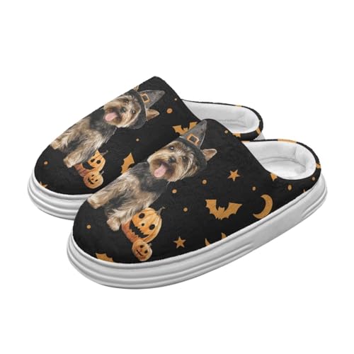 Womens Mens Home Slippers Memory Foam Thick EVA Sole Soft Slip On Non-Slip Fuzzy Outdoor Indoor House Slippers