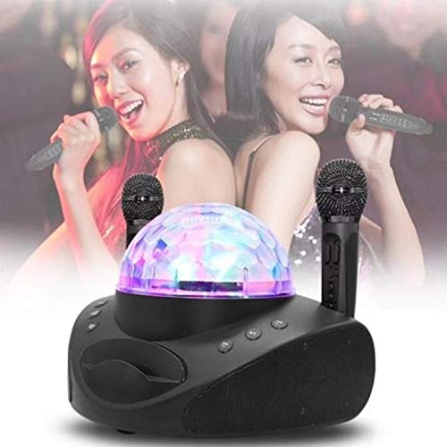 Altavoz Bluetooth inalámbrico LLD SD-308 con micrófonos duales para cantar sin cables 5
