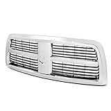 Auto Dynasty CH1200336 Factory Style Front Grill Grille Assembly with Chrome Shell and Black Insert Compatible with Dodge Ram 2500 3500 Pickup Truck 2010-2012, Polished