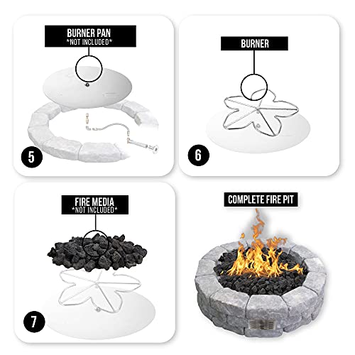 Spotix Hpc Penta Fire Pit Burner Kit (Fps-Penta18Kit-Lp-Mscb), 18-Inch Burner, Match Light, Propane #TOP2
