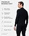 DANISH ENDURANCE Merino Wool Men's Thermal Tops for the Extreme Cold, Warm Thermal Underwear for Winter, Black, Large