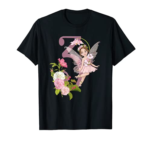 3er cumpleaños hada niña melocotón hada latina hadas Camiseta