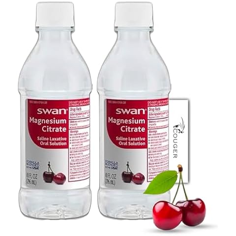 Swan Magnesium Citrate Laxative 10 oz. - Cherry Flavor Cover