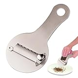LAKPYN Rallador de Trufas de Acero Inoxidable, Grosor Ajustable, Multifuncional,Con Orificio para Colgar, Apto para Setas, Queso, Chocolate, ajo