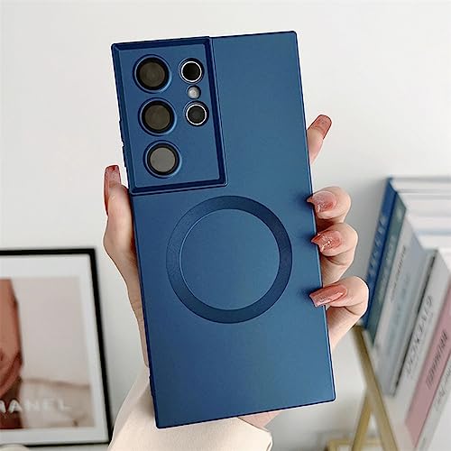 Étui de charge magnétique sans fil Samsung S21 Plus antichoc avec couvre-objectif