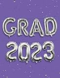 HOUSE OF PARTY Silver Grad 2023 Graduation Balloons Banner - 16 Inch Grad 2023 Foil Letter Balloons