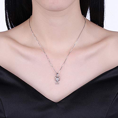 Collier chaton argent sterling 925 à porter au quotidien pour dames