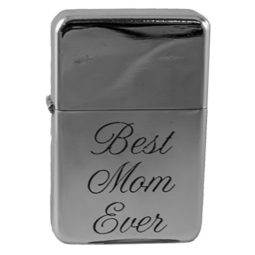 Encendedor Hip Flask Plus Chrome 2.25x1.5x0.5 pulg miniatura 6
