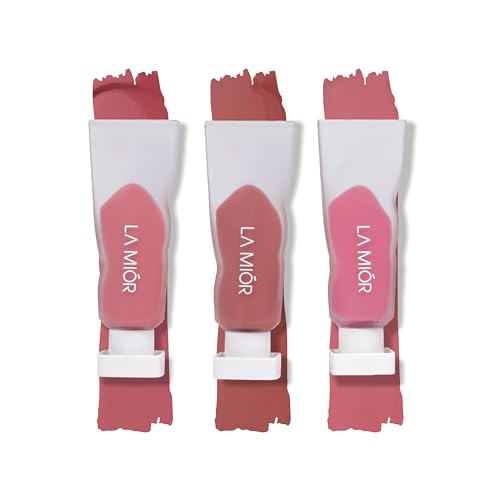 Image of LAMIOR Muted Roses Whipped Velvet Liquid Lipstick: Matte, Transfer-Proof, 12+ Hour Wear|Hydrating, Blurring Full Coverage, Lightweight | Enriched with Avocado & Jojoba Oil|Vegan|Pack of 3 - 15 ml Each