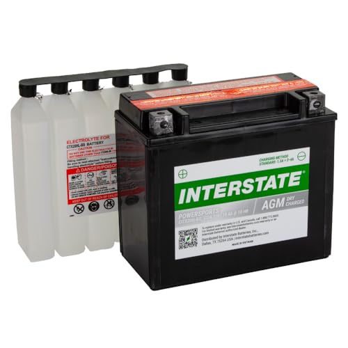 Image of Interstate Batteries YTX20H-BS Powersports Battery 12V 18Ah 310CCA AGM