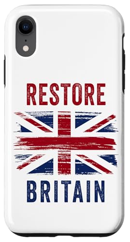 Restore Britain ? Flag UK Conservative Graphic �X�}�z�P�[�X iPhone XR �p