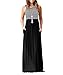 Produktbild Rojeam Frauen Sommer Boho Kleid Strand Sommerkleid Mit Taschen