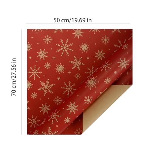 Papier d'emballage cadeau de Noël résistant anti-déchirure pour fêtes - 5