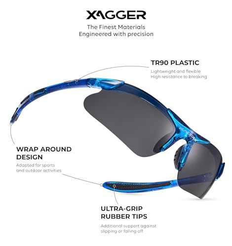 Image of Kids Youth Polarized Sports Sunglasses for Boys Girls Baseball Softball Glasses TR90 Frame