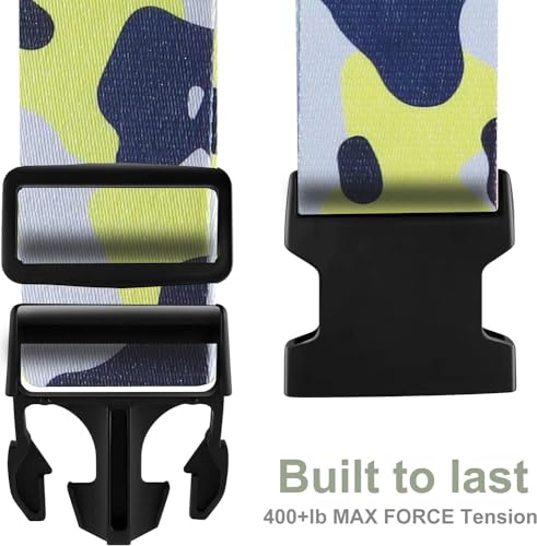 Image of Luggage Straps for Suitcases TSA Approved Easy Pack Organized Suitcase Strap, Luggage Strap, Luggage Belt Strap, Bag Straps for Luggage. Buckle Straps Travel Accessories (Camo)