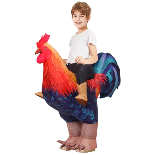 Disfraz Inflable de Pollo para Niños 55 pulgadas miniatura 1