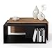 Produktbild PLATAN ROOM Couchtisch Kaffeetisch 2er Set 90x48x40 cm, moderner Wohnzimmertisch, Sofatisch mit Stauraum, Satztisch (Eiche/Schwarz)
