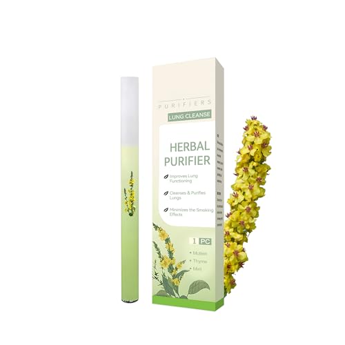Mullein Herbal Diffuser Pen - Pure Plant extracts for Lung Cleansing and Respiratory Comfort by GIGAHEAL - Used condition - CA$22.79