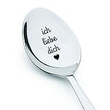 Ich liebe dich Löffel. Geschenk zum Valentinstag, I Love you Spoon Geschenk für Freundin Freund, Ehemann Frau Vater und Mutter